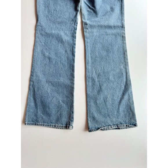 Vintage GAP Y2K Medium Vintage Wash Tab Front Flare Flared Jeans, Size 8 - Picture 9 of 12